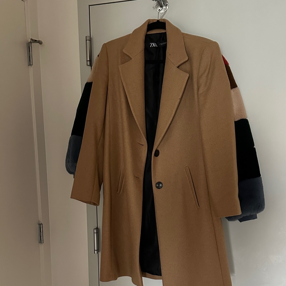 Zara Women's Camel Trench Coat